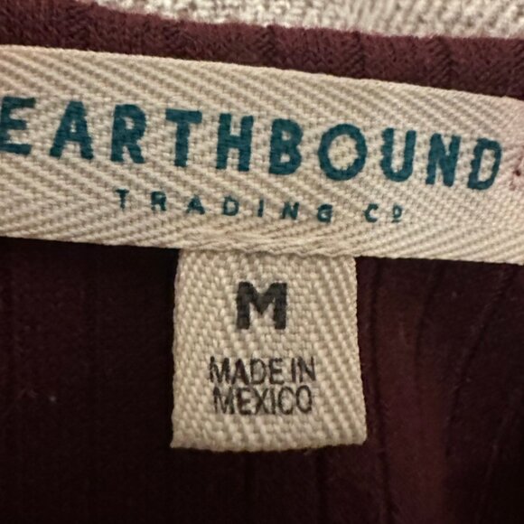 ☀️ Earthbound Burgundy Ribbed Cropped Tank - Picture 4 of 4